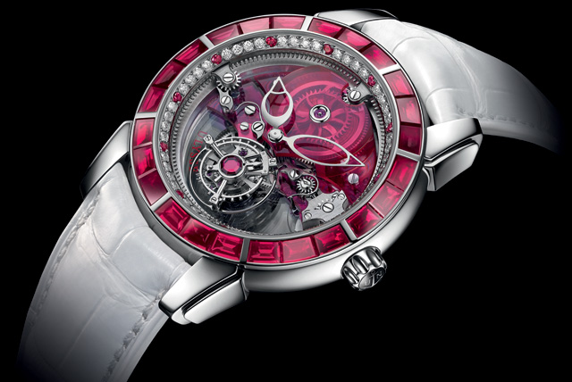 雅典表 Ulysse Nardin 推出全新 Royal Ruby 飛行陀飛輪 