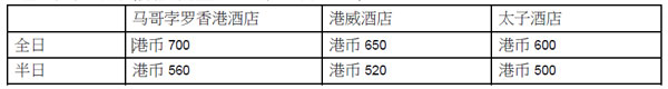 預訂馬哥孛羅酒店–香港會議住宿計劃禮遇