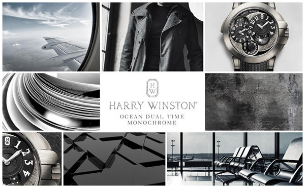 Harry Winston Ocean 兩地時(shí)間單色腕表