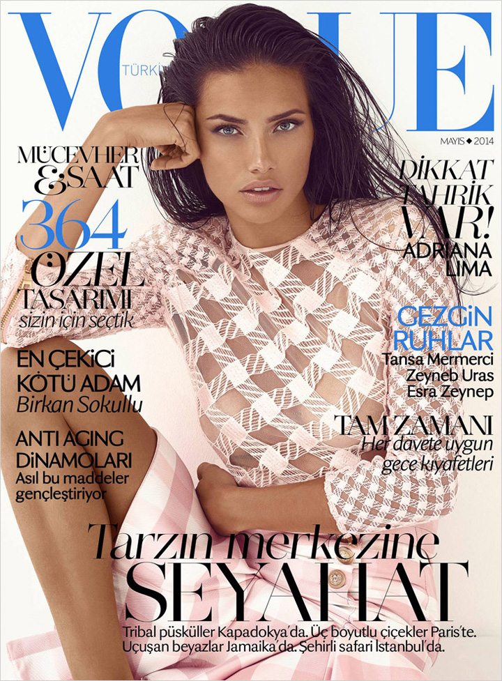 Adriana Lima《Vogue》土耳其版2014年5月號