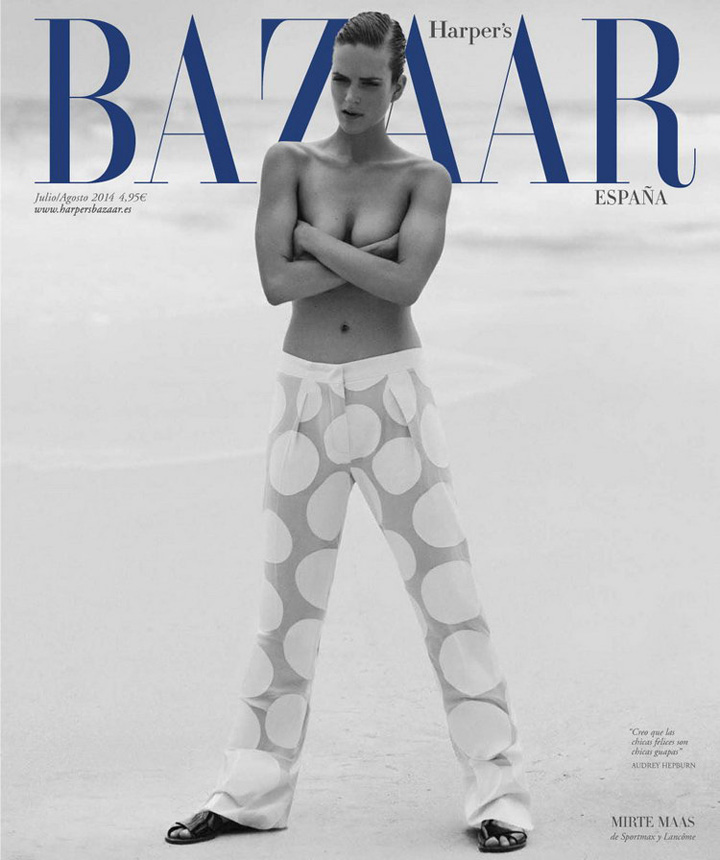 Mirte Maas《Harper’s Bazaar》西班牙版2014年7/8月號(hào)