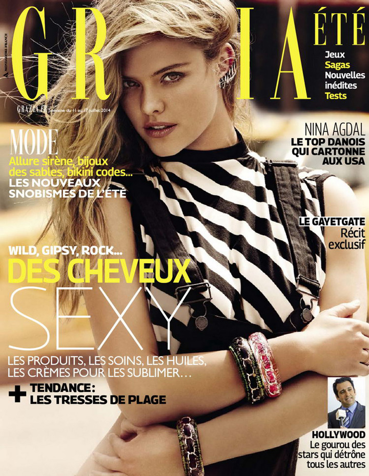 Nina Agdal《Grazia》法國版2014年7月號