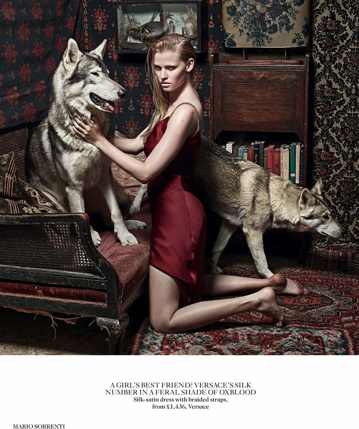 Lara Stone《Vogue》英國版2014年9月號