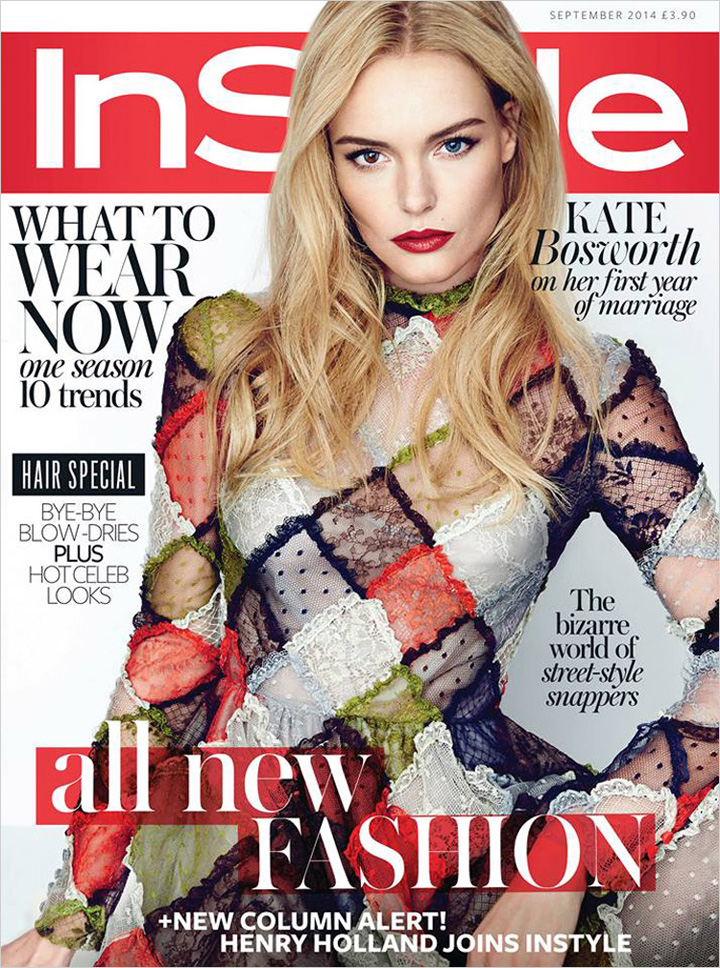 Kate Bosworth《InStyle》英國(guó)版2014年9月號(hào)