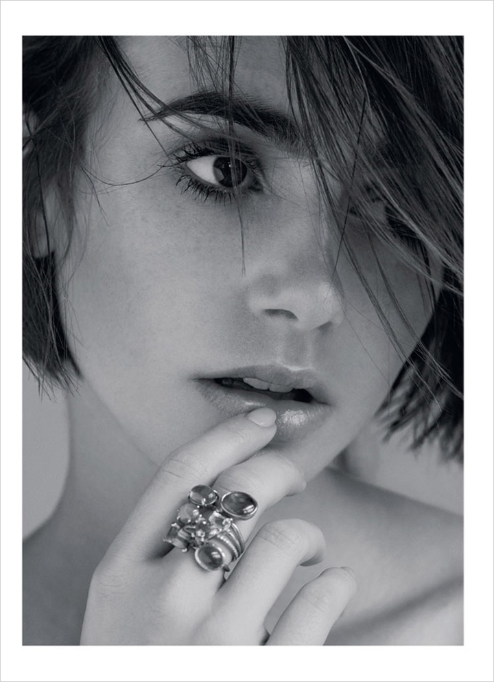 Lily Collins《Marie Claire》英國(guó)版2014年10月號(hào)