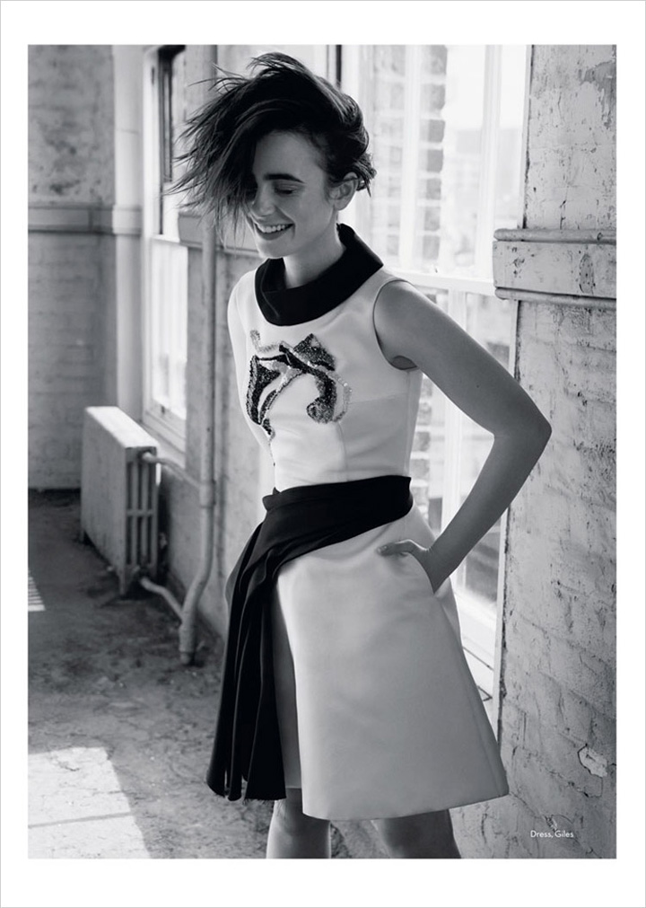 Lily Collins《Marie Claire》英國(guó)版2014年10月號(hào)