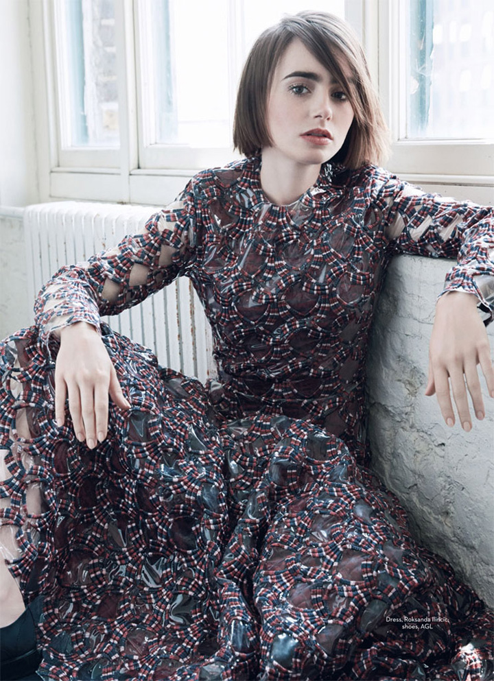 Lily Collins《Marie Claire》英國版2014年10月號