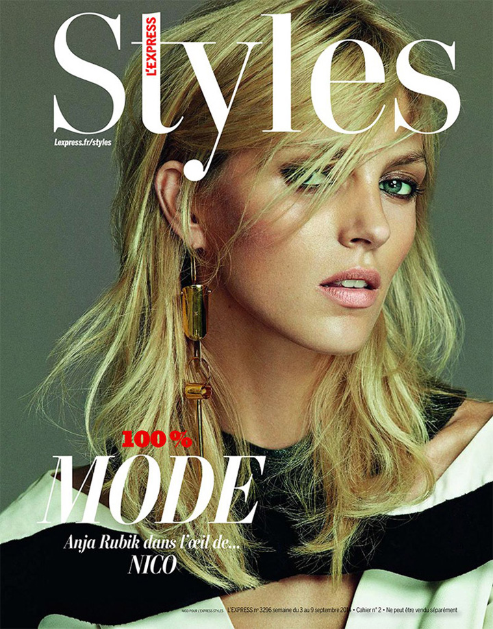 Anja Rubik《L’express Styles》2014年9月號(hào)