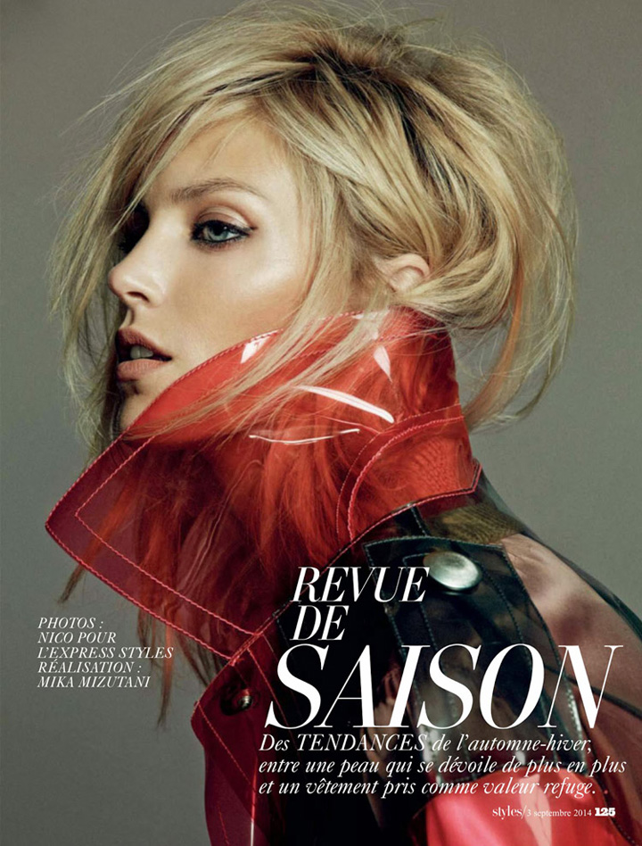 Anja Rubik《L’express Styles》2014年9月號(hào)