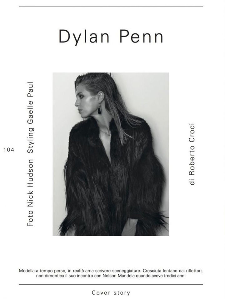 Dylan Penn《L’Officiel》意大利版2014年12月號(hào)