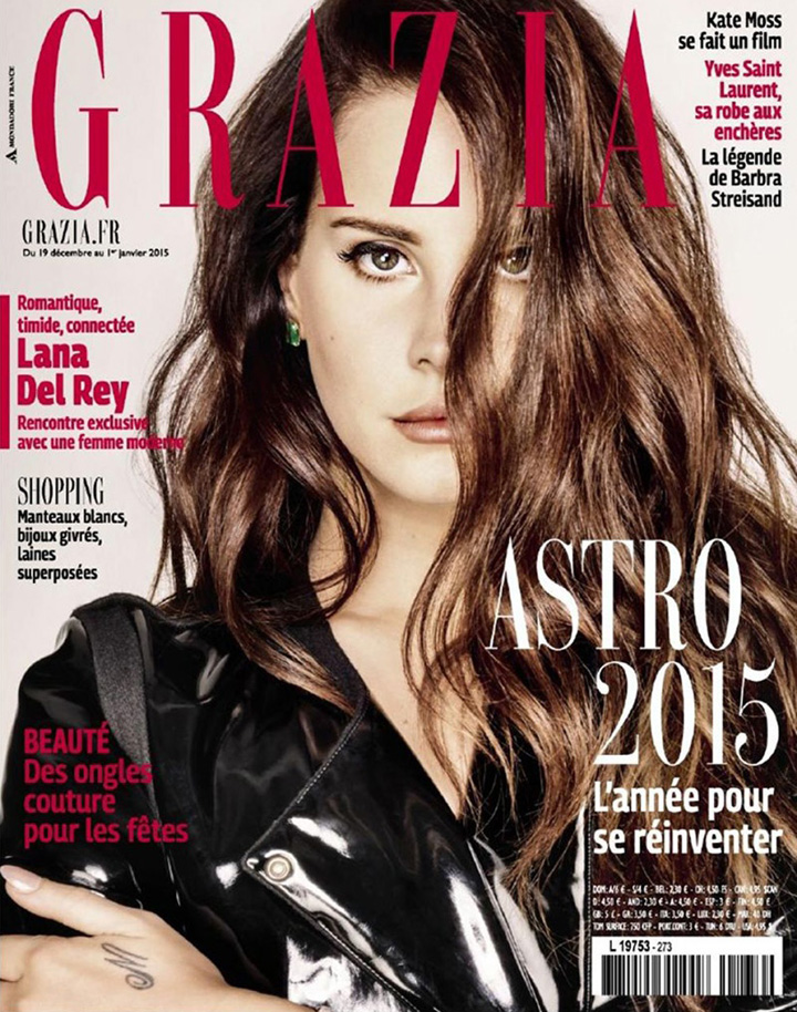 Lana Del Rey《Grazia》法國(guó)版2014年12月號(hào)