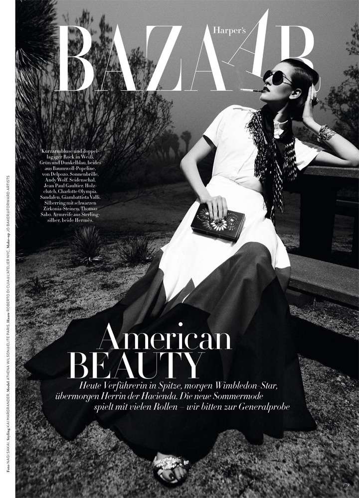 Athena Wilson《Harper’s Bazaar》德國版2015年3月號