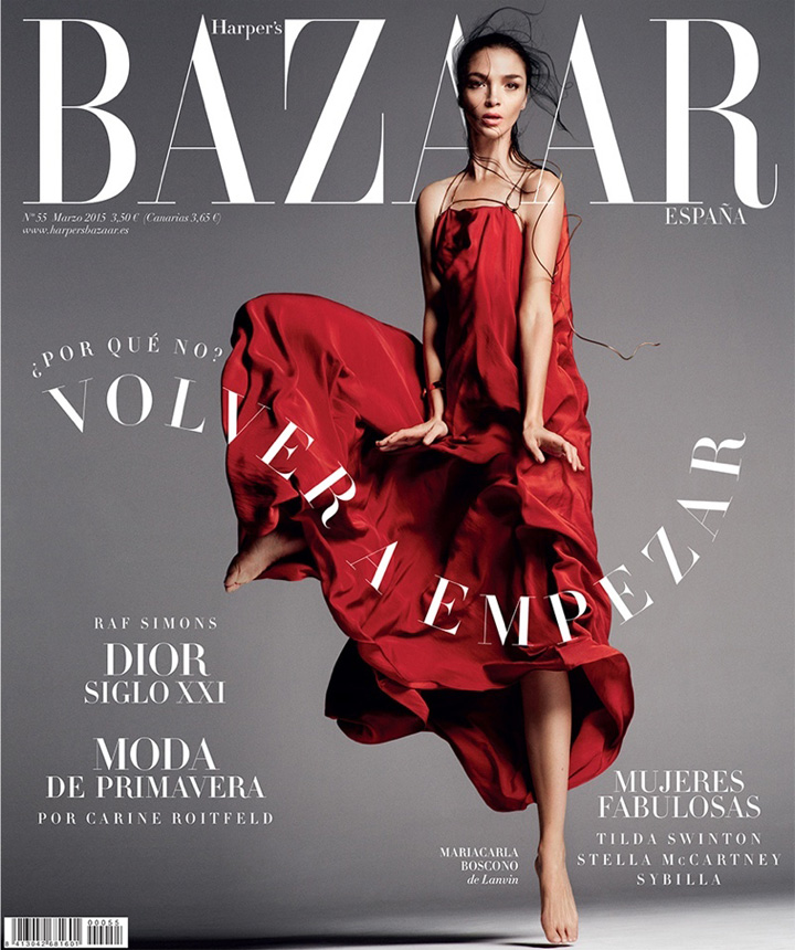 Mariacarla Boscono《Harper’s Bazaar》西班牙版2015年3月號