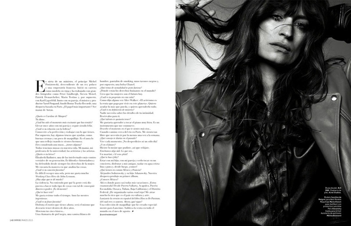 Caroline de Maigret《L’Officiel》墨西哥版2015年3月號(hào)