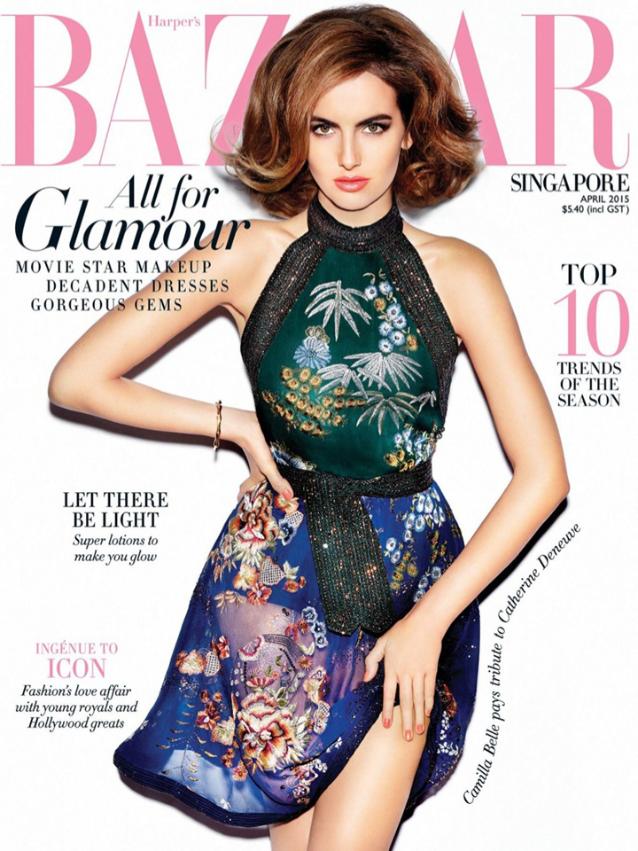 Camilla Belle《Harper’s Bazaar》新加坡版2015年4月號