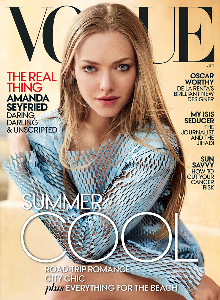 Amanda Seyfried《Vogue》美國(guó)版2015年6月號(hào)