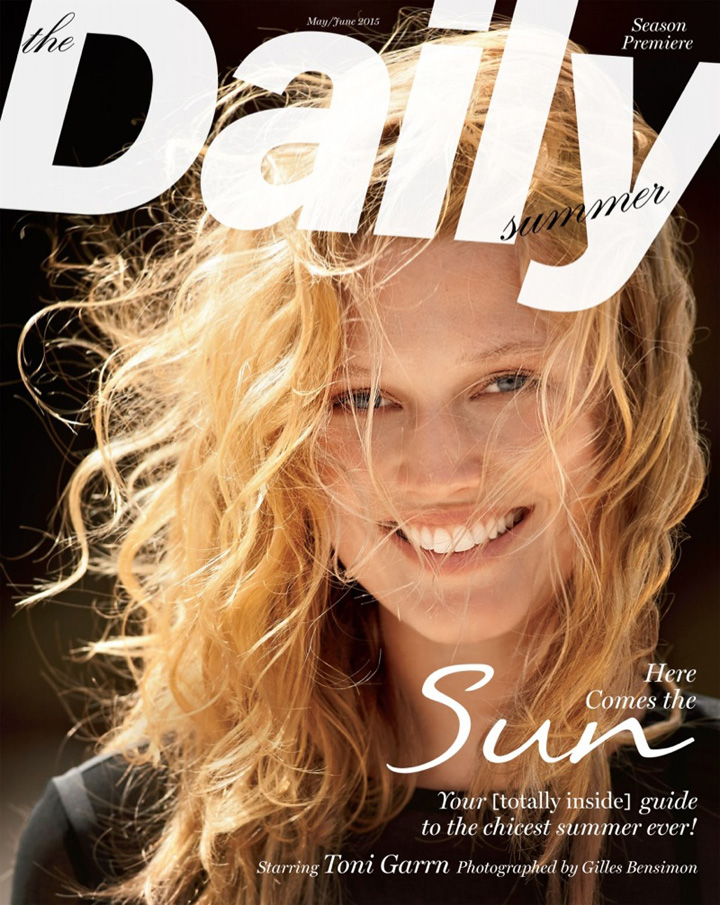 Toni Garrn《The Daily Summer》雜志2015年5/6月號