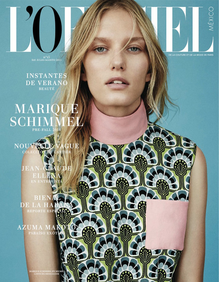 Marique Schimmel《L’Officiel》雜志2015年7/8月號