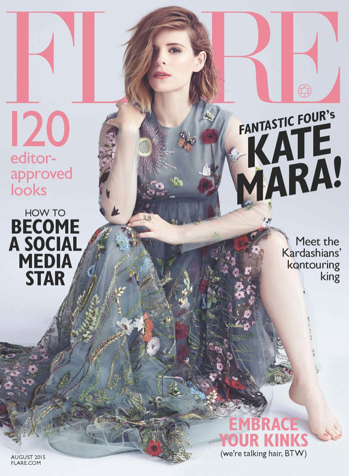 Kate Mara《Flare》雜志2015年8月號(hào)