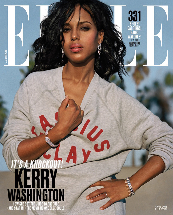 女星Kerry Washington 演繹海灘時(shí)尚大片