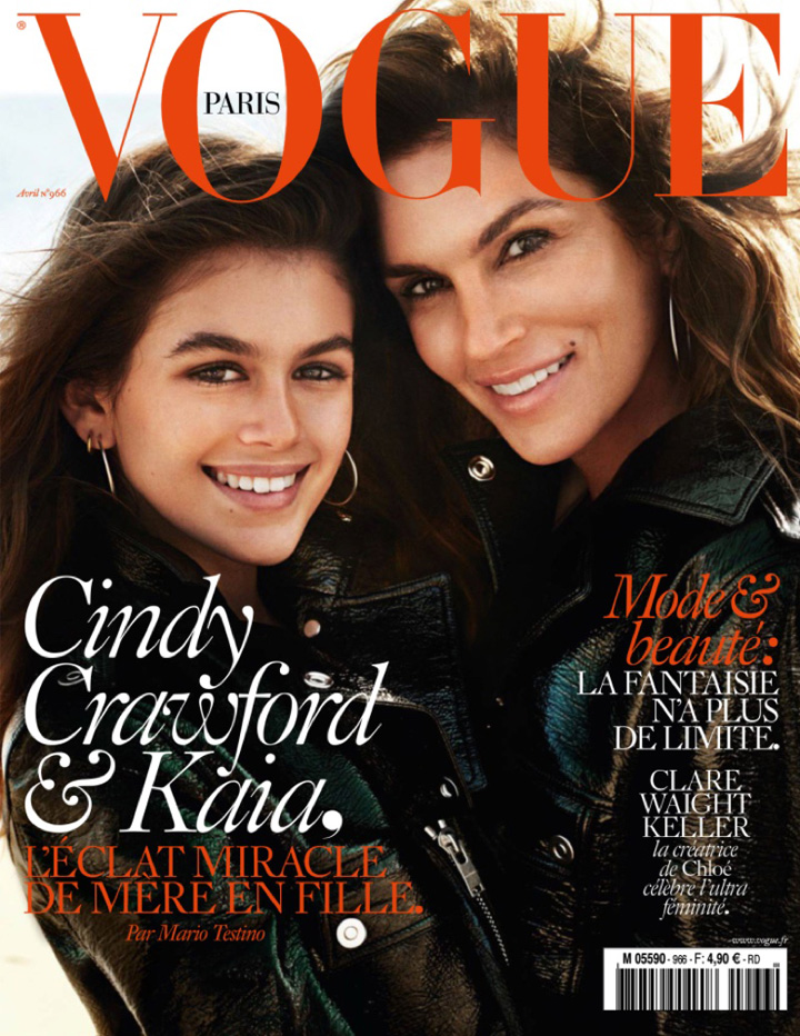 Cindy Crawford《Vogue》法國(guó)版2016年4月號(hào)