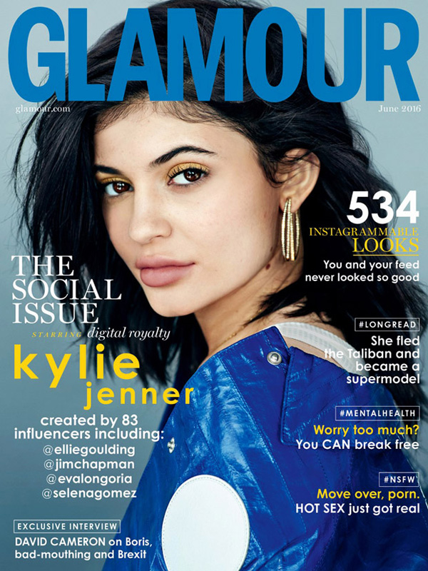 Kylie Jenner《Glamour》英國版2016年6月號