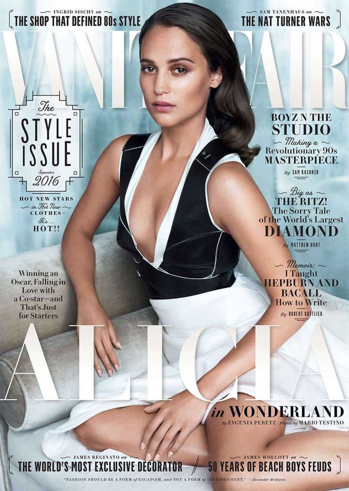 Alicia Vikander《Vanity Fair》美國版2016年9月號