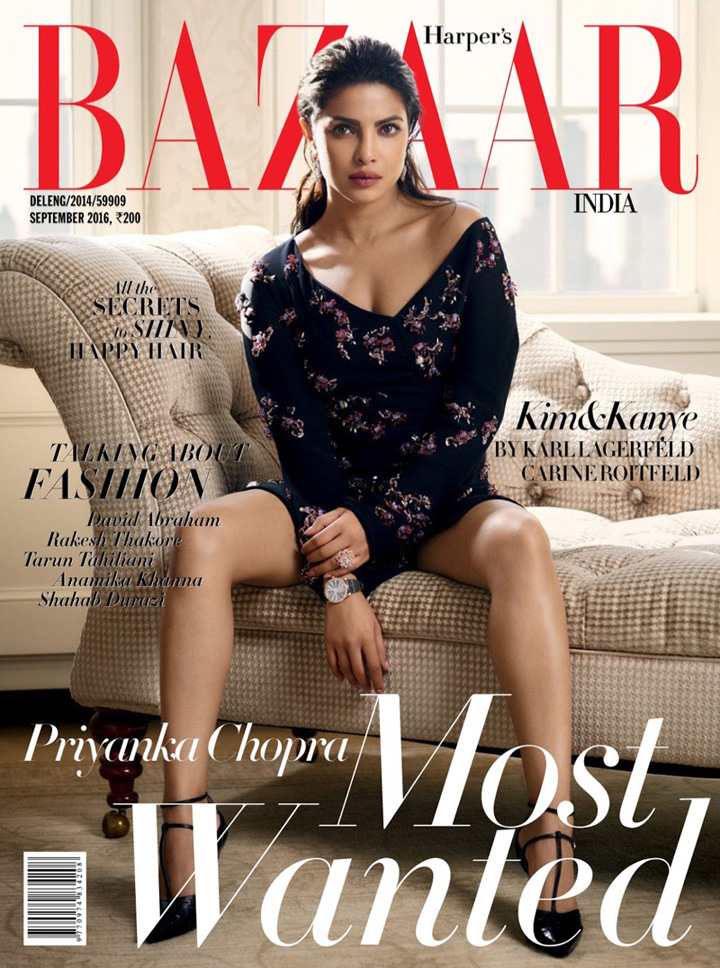 Priyanka Chopra《Harper’s Bazaar》印度版2016年9月號(hào)