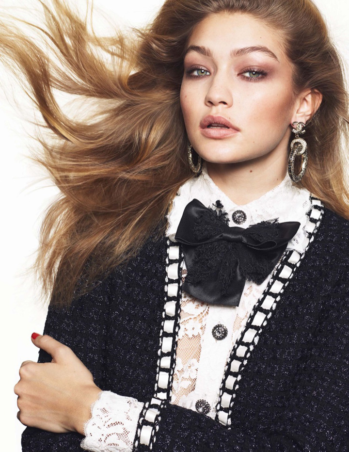 Gigi Hadid《Vogue》法國(guó)版2016年3月號(hào)