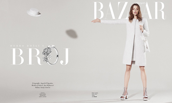 Kristine Froseth《Harper's Bazaar》塞爾維亞版2016年4月號(hào)