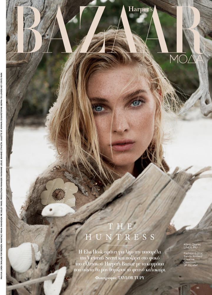 Elsa Hosk《Harper's Bazaar》希臘版2016年8月號(hào)