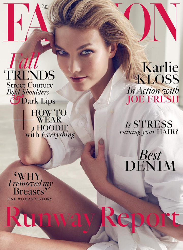 Karlie Kloss《FASHION》雜志2016年9月號(hào)