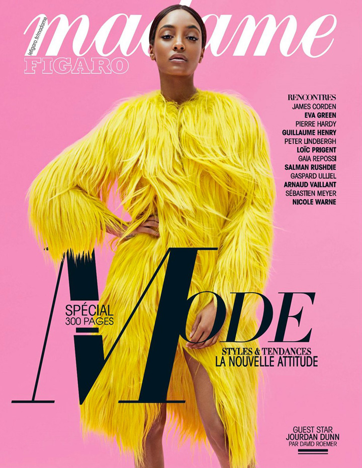 Jourdan Dunn《Madame Figaro》雜志2016年8月號(hào)