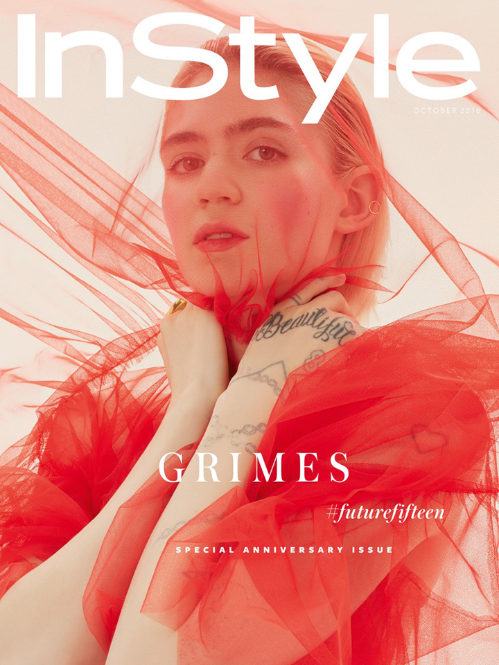 Grimes《InStyle》英國(guó)版2016年10月號(hào)