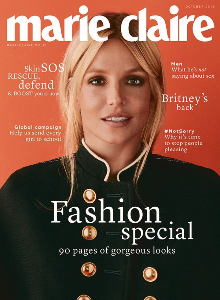 Britney Spears《Marie Claire》英國(guó)版2016年10月號(hào)