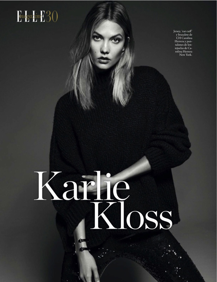 Karlie Kloss《Elle》西班牙版2016年12月號(hào)