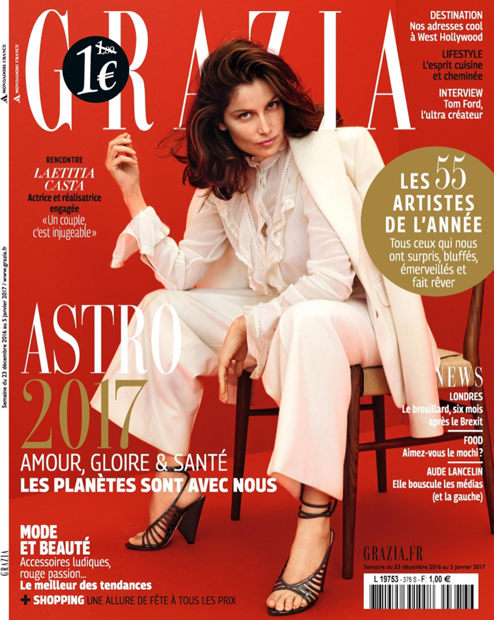 Laetitia Casta《Grazia》法國版2016年12月號