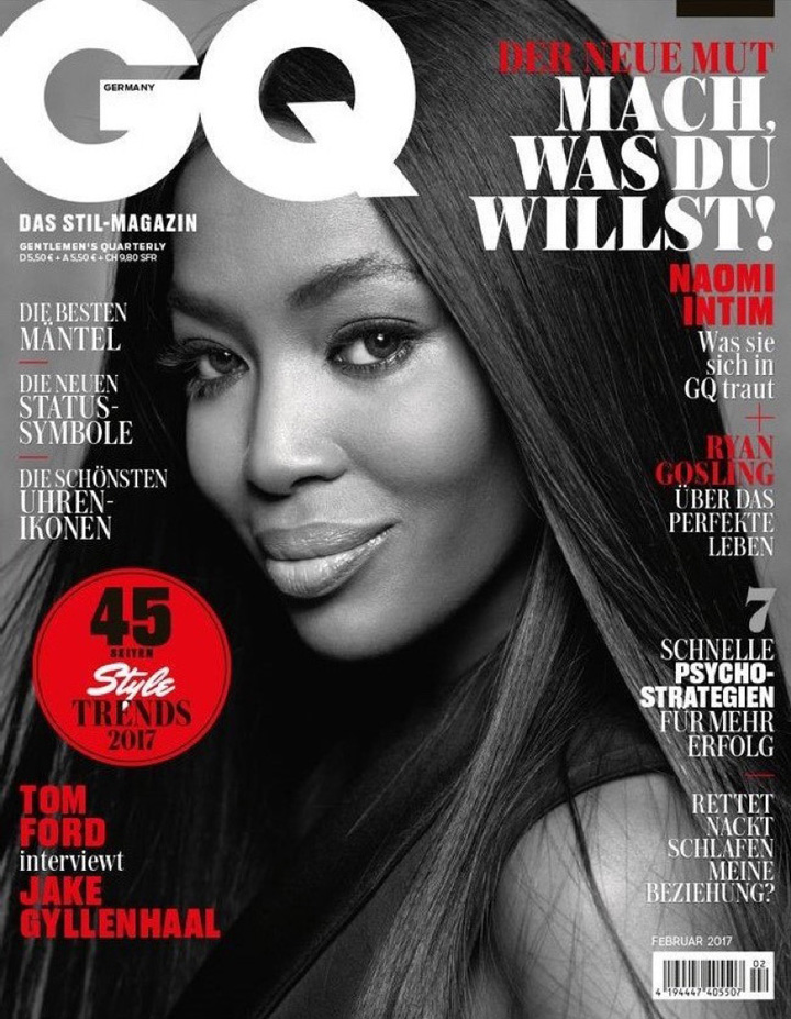 Naomi Campbell《GQ》德國版2017年2月號(hào)