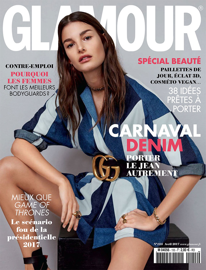 Ophelie Guillermand《Glamour》法國版2017年4月號