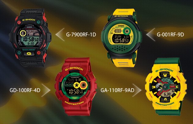 G-SHOCK推出全新系列表款Rastafarian Pack，極具牙買加民族風(fēng)格特色