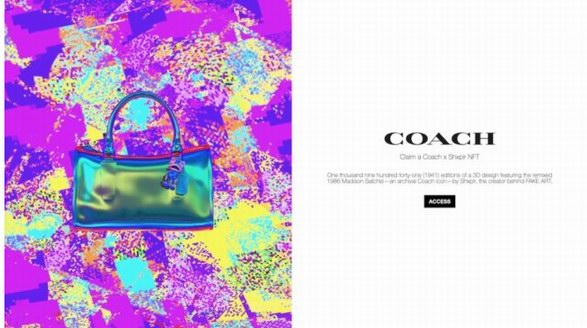 COACH（蔻馳）攜手web3.0公司Amethyst推出NFT系列