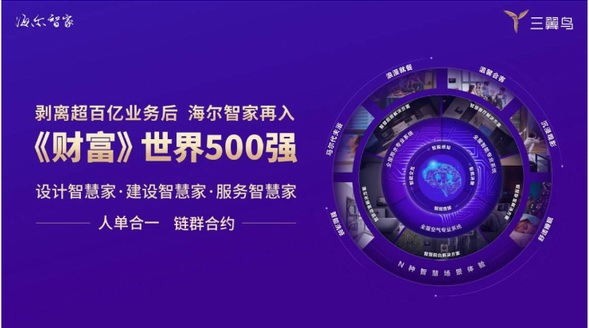 剝離超百億業(yè)務后，海爾集團旗下海爾智家再入《財富》世界500強