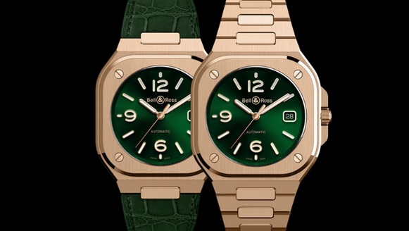 柏萊士（Bell & Ross）推出全新BR 05 Gold Green金綠腕表。