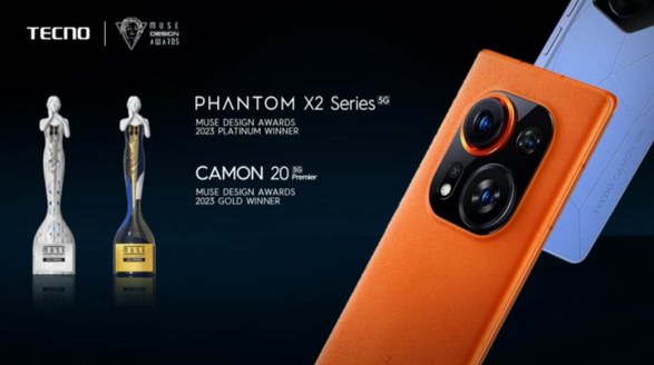 雙獎喜報！TECNO PHANTOM X2及CAMON 20系列榮獲美國MUSE設計獎鉑金獎及金獎