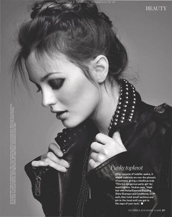 Leighton Meester《Marie Claire》英國版12月號