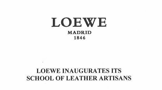 Loewe（羅威）開辦皮革技師學校